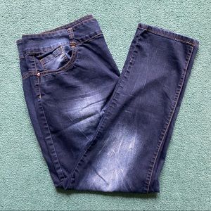 Dark Wash Stretch Skinny Jeans Plus Size